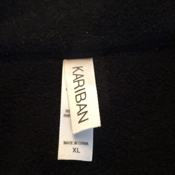 Kariban black & gray fleece jacket - Picture 9 of 12
